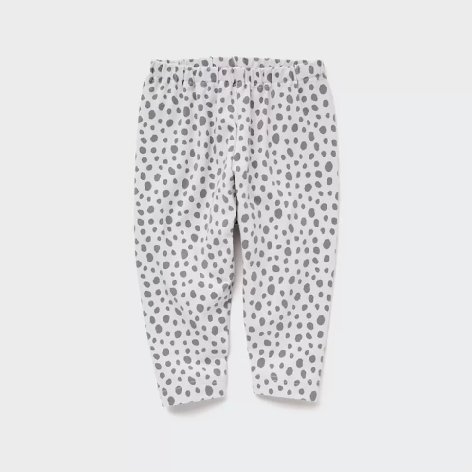UNIQLO Leggings*Gemusterte Leggings (Relaxed Fit) Hellgrau