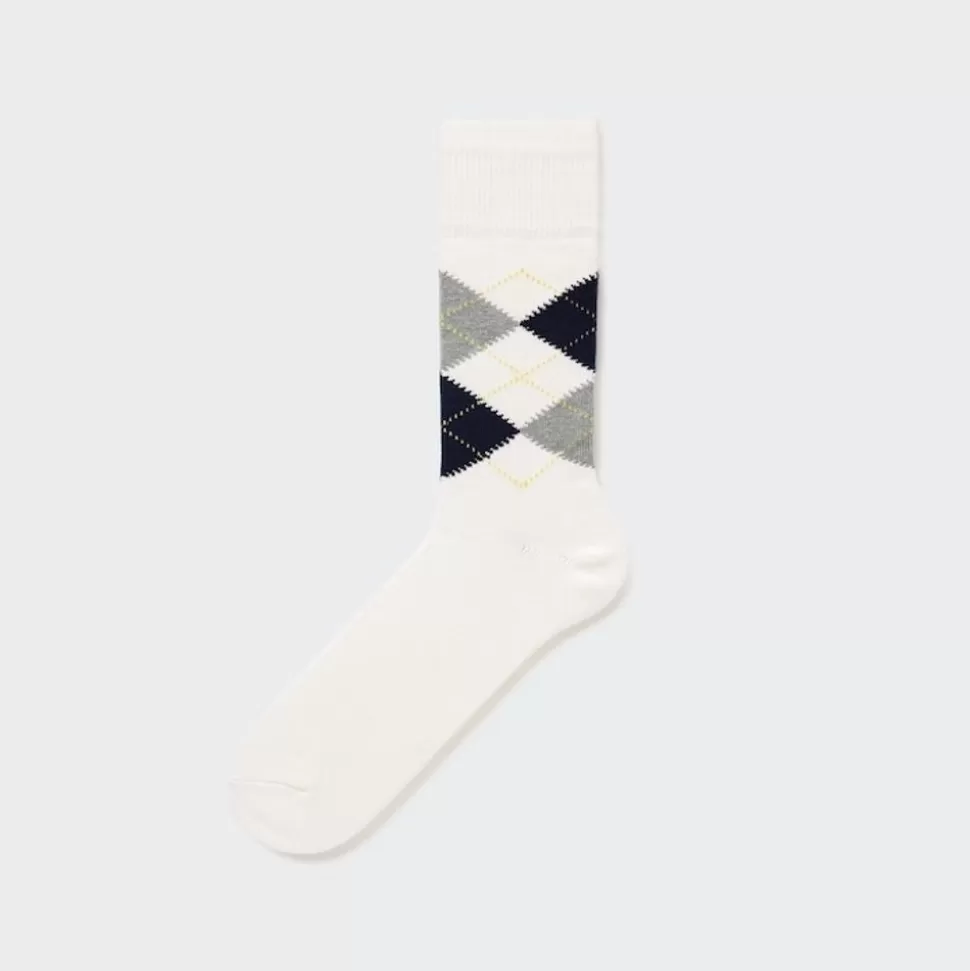 UNIQLO Socken*Gemusterte Socken Weis