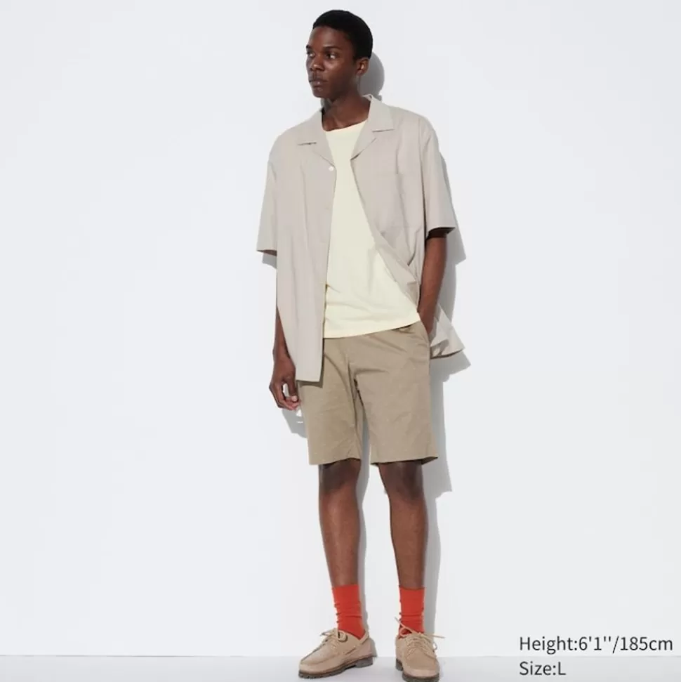 UNIQLO Shorts*Gemusterte Stretch Shorts (Slim Fit)