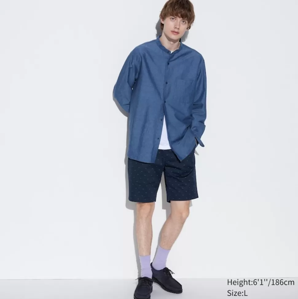 UNIQLO Shorts*Gemusterte Stretch Shorts (Slim Fit)