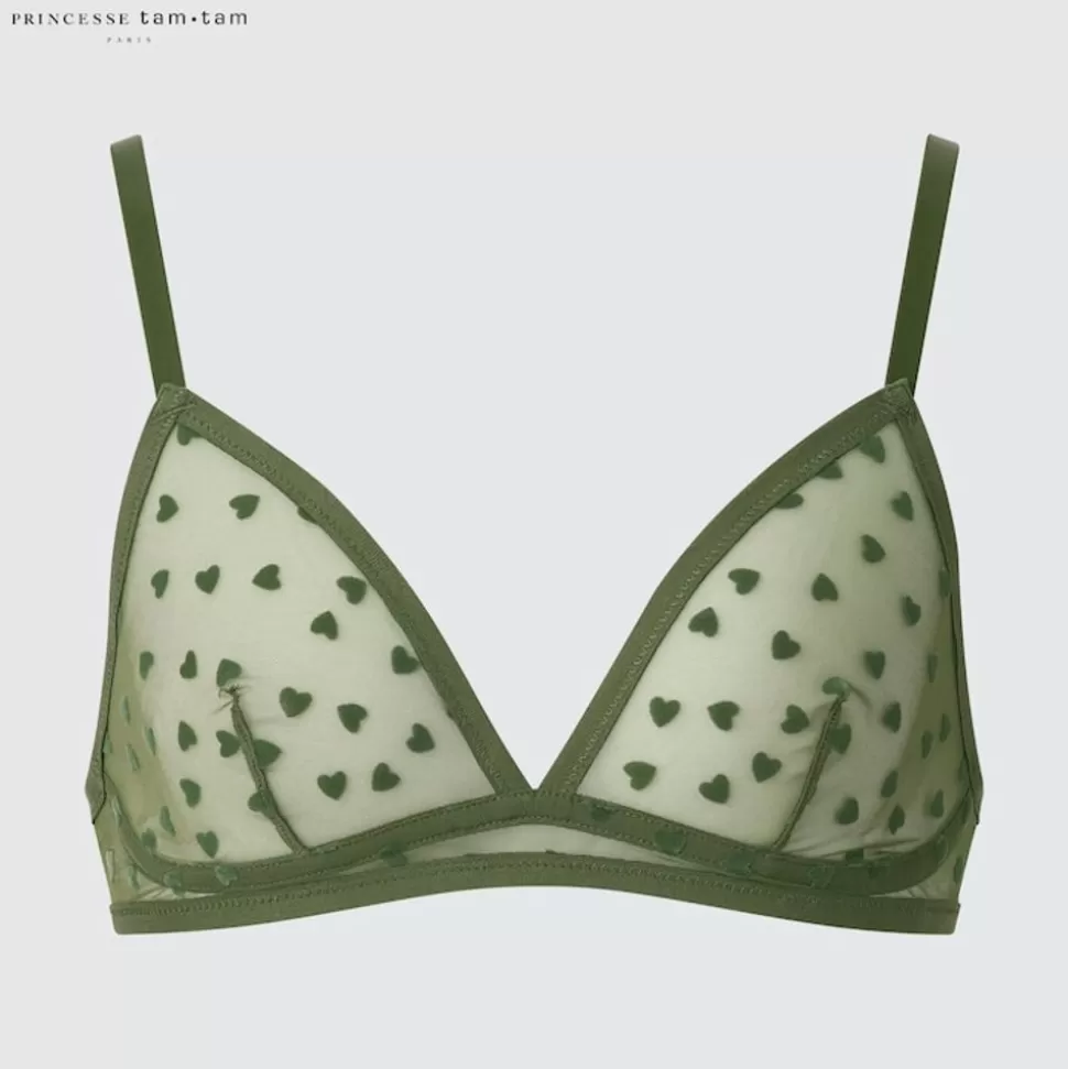 UNIQLO Bhs & Unterwäsche*Gemusterter Bugelloser Mesh Bh