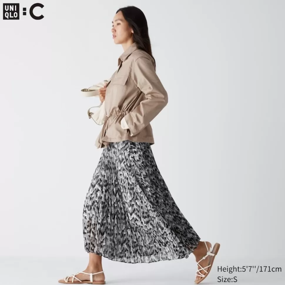 UNIQLO Röcke*Gemusterter Faltenrock