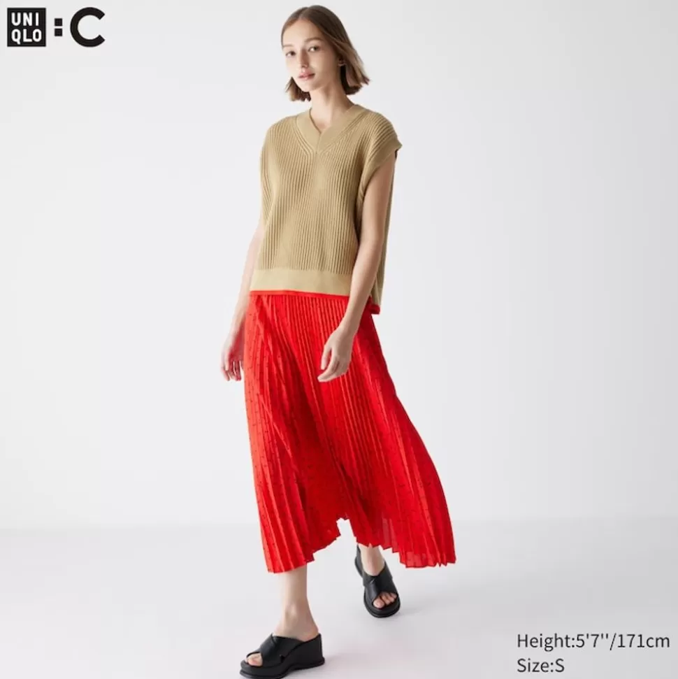 UNIQLO Röcke*Gemusterter Faltenrock