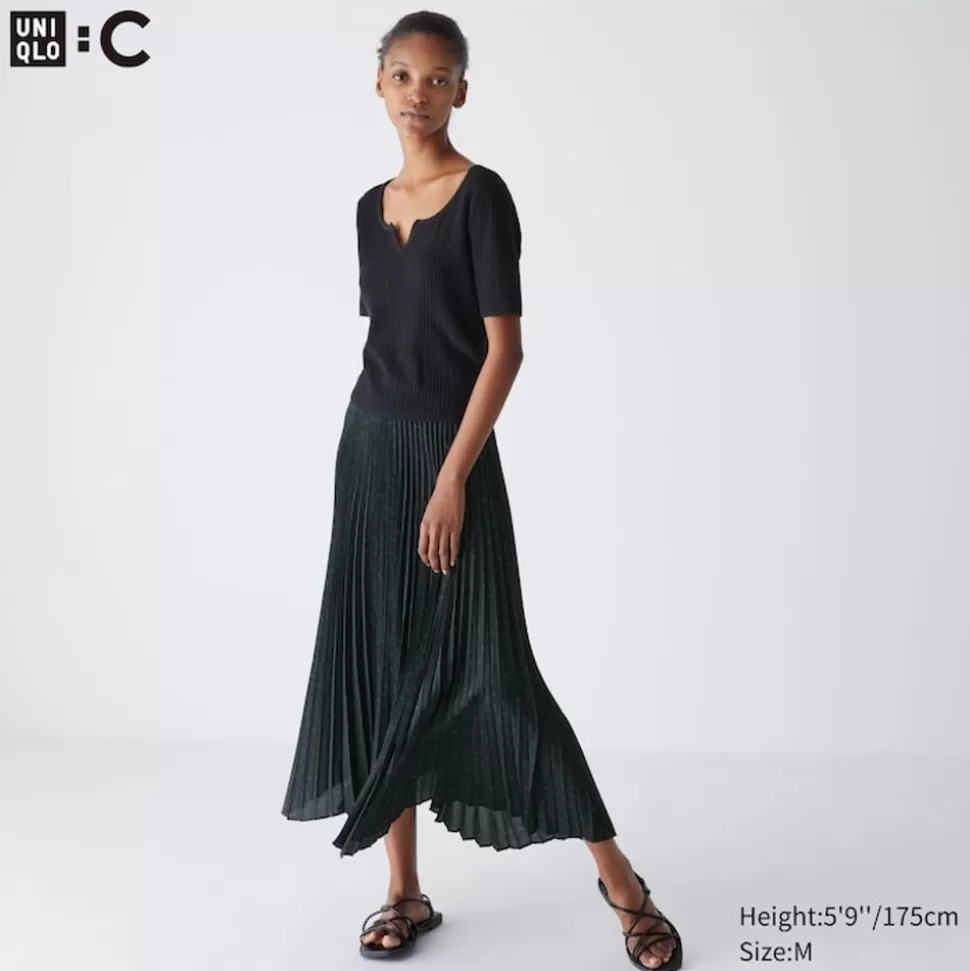 UNIQLO Röcke*Gemusterter Faltenrock