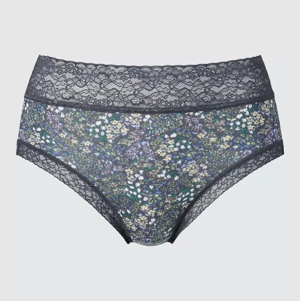 UNIQLO Bhs & Unterwäsche*Gemusterter Slip Mit Hohem Bund