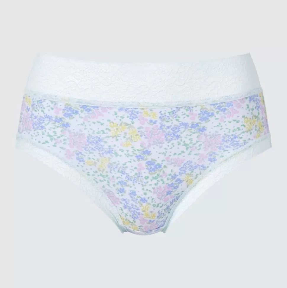 UNIQLO Bhs & Unterwäsche*Gemusterter Slip Mit Hohem Bund