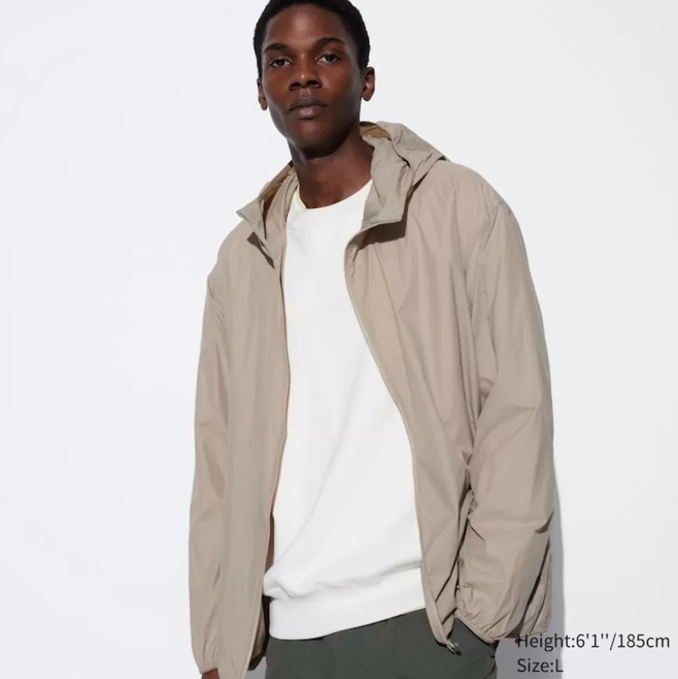 UNIQLO Mäntel, Jacken, Parka & Westen*Gemusterter Verstaubarer Parka Mit Uv-Schutz