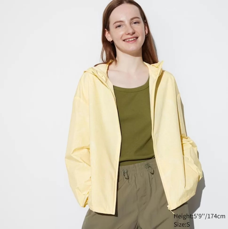 UNIQLO Mäntel, Jacken, Parka & Westen*Gemusterter Verstaubarer Parka Mit Uv-Schutz