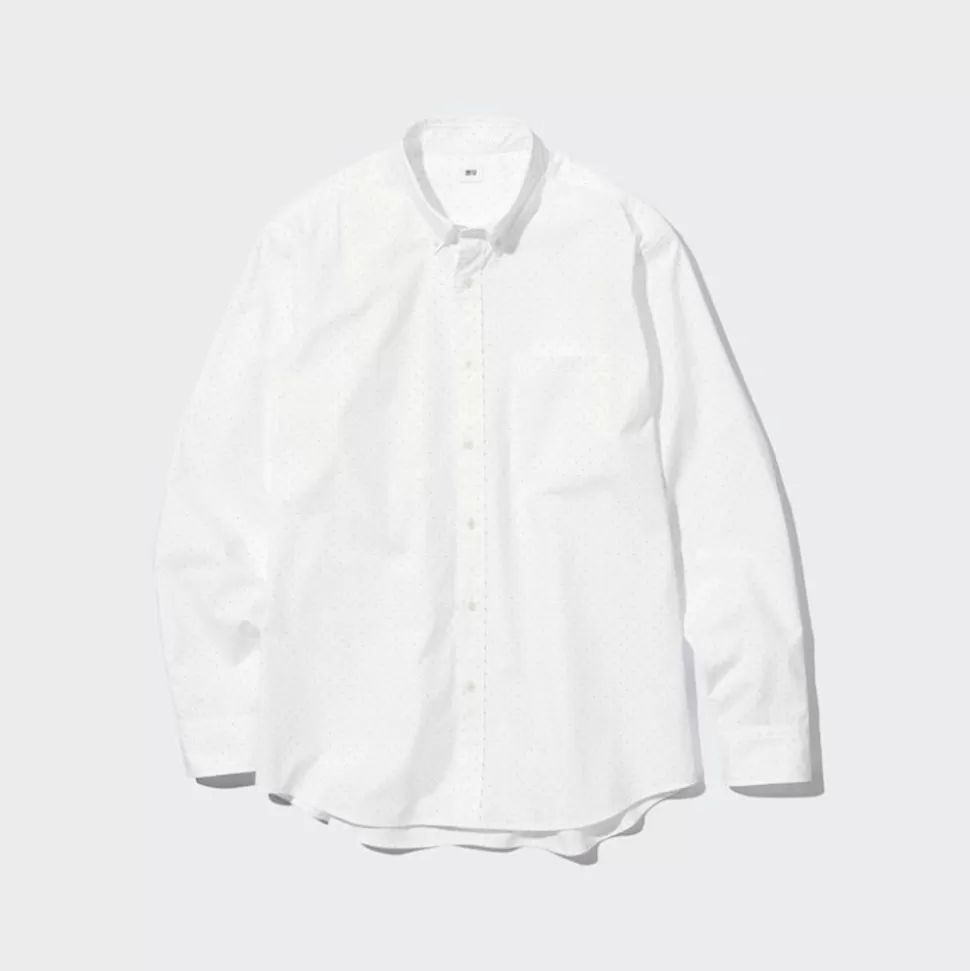 UNIQLO Hemden*Gemustertes Extra Feine Baumwolle Hemd