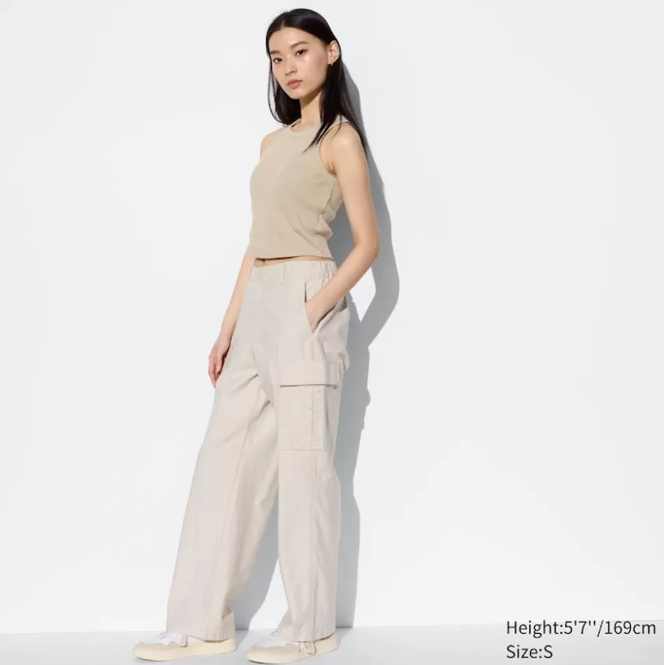 UNIQLO Hosen, Leggings & Jogginghosen*Gerade Cargohose (Wide Fit)