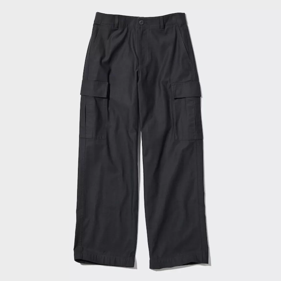 UNIQLO Hosen, Leggings & Jogginghosen*Gerade Cargohose (Wide Fit, Lang)
