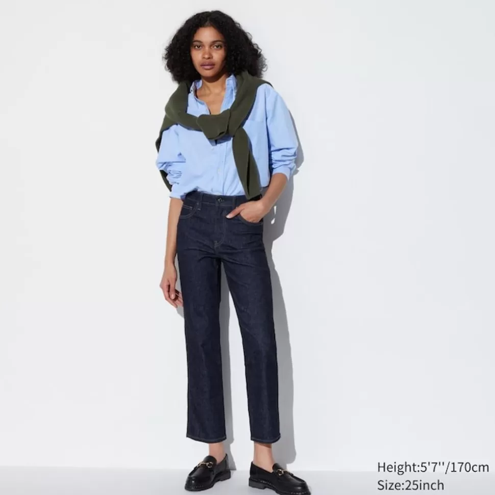 UNIQLO Jeans*Gerade Jeans In 7/8-Lange (Slim Fit)