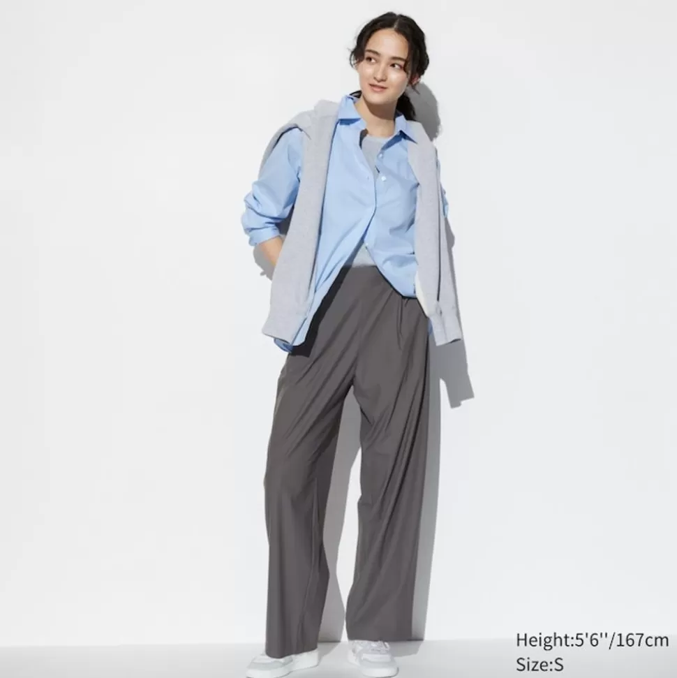 UNIQLO Hosen, Leggings & Jogginghosen*Gerade Ultra Stretch Airism Hose Mit Uv-Schutz (Wide Fit)