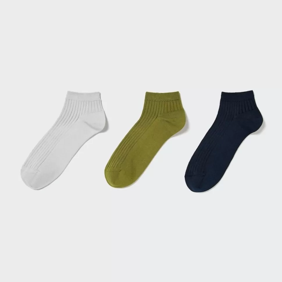 UNIQLO Socken, Strumpfhosen & Leggings*Gerippte Kurzsocken (3 Paar)
