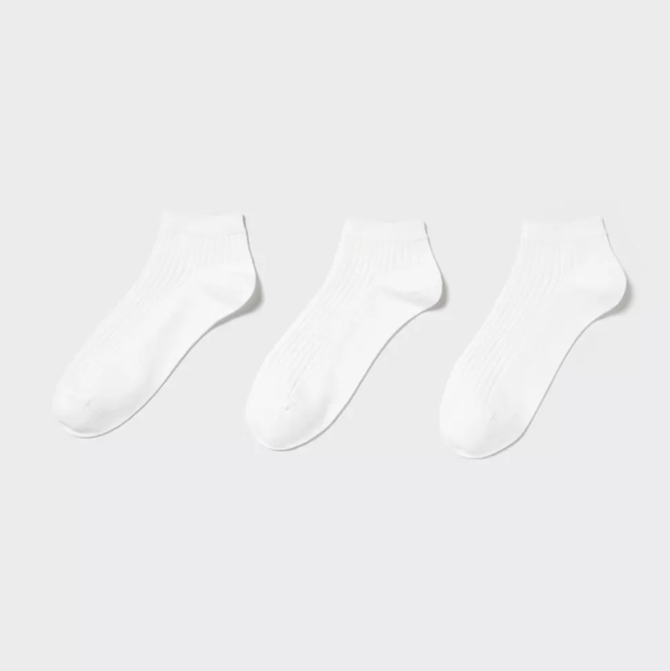 UNIQLO Socken, Strumpfhosen & Leggings*Gerippte Kurzsocken (3 Paar)