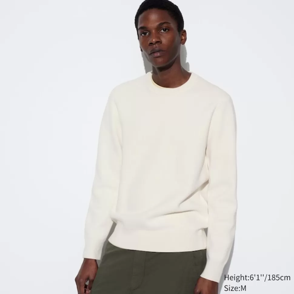 UNIQLO Pullover & Strickjacken*Gerippter Milano Strickpullover (Maschinenwaschbar)