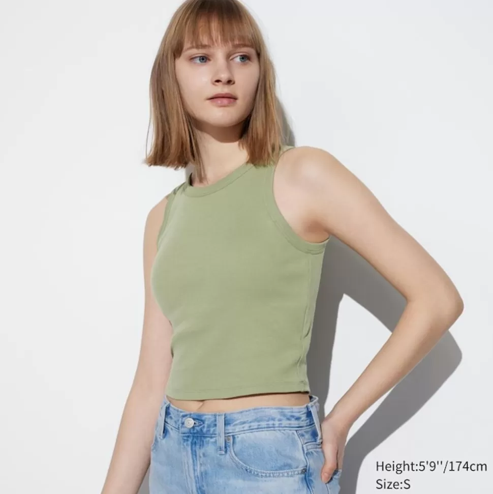 UNIQLO T-Shirts & Oberteile*Geripptes Cropped Bh-Tanktop