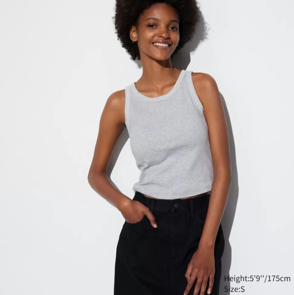 UNIQLO T-Shirts & Oberteile*Geripptes Cropped Bh-Tanktop