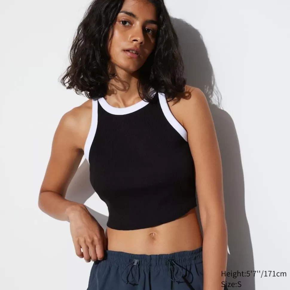 UNIQLO T-Shirts & Oberteile*Geripptes Cropped Tanktop