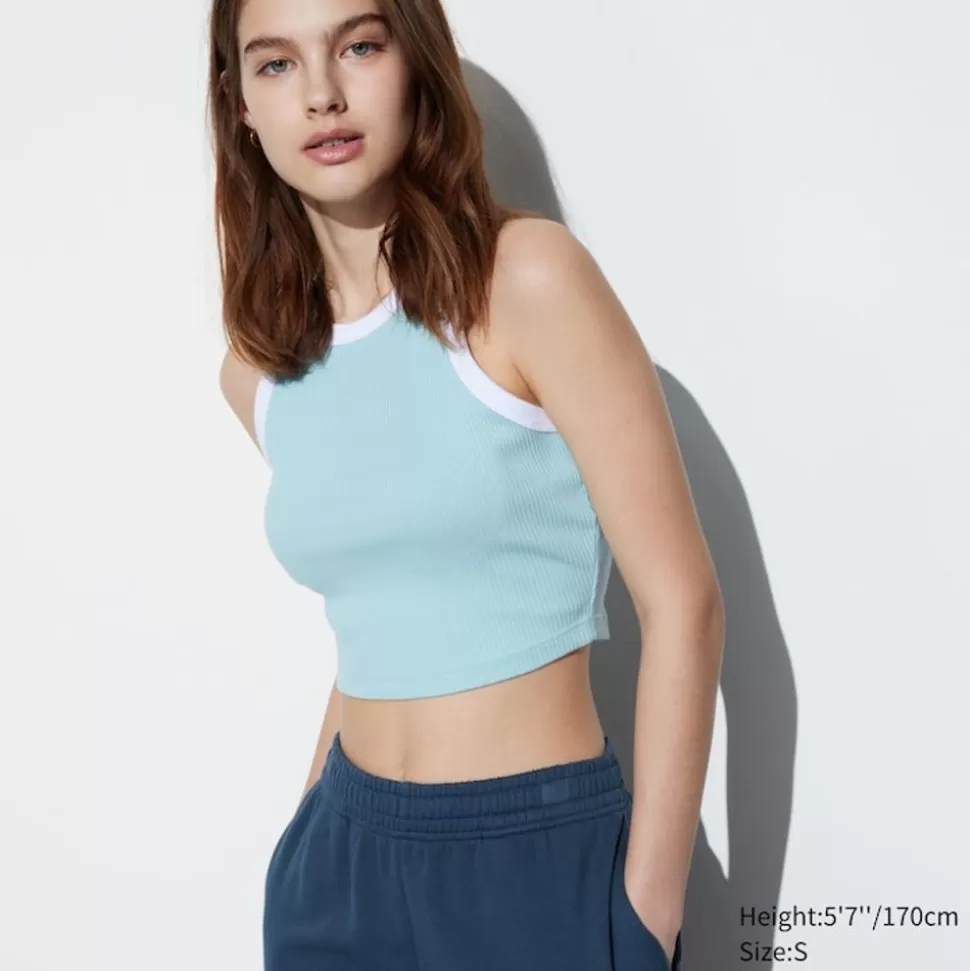 UNIQLO T-Shirts & Oberteile*Geripptes Cropped Tanktop