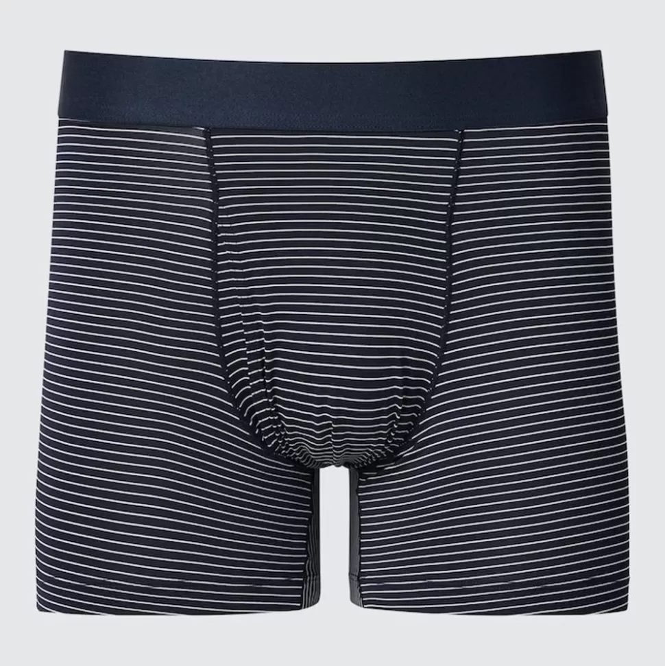 UNIQLO Unterwäsche*Gestreifte Airism Unterhose Blau