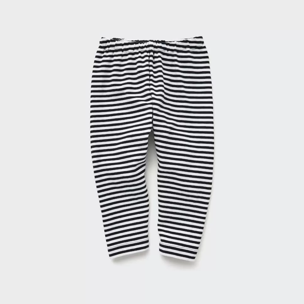 UNIQLO Leggings*Gestreifte Leggings (Relaxed Fit) Schwarz