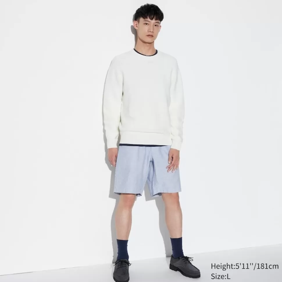 UNIQLO Shorts*Gestreifte Leinenmix Shorts