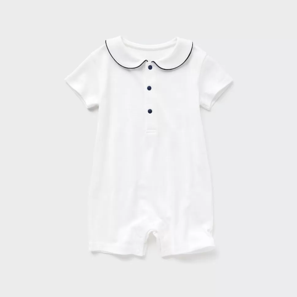 UNIQLO Strampler & Bodys*Gestreifter Gerippter Kurzarm Strampler
