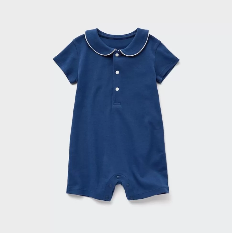 UNIQLO Strampler & Bodys*Gestreifter Gerippter Kurzarm Strampler