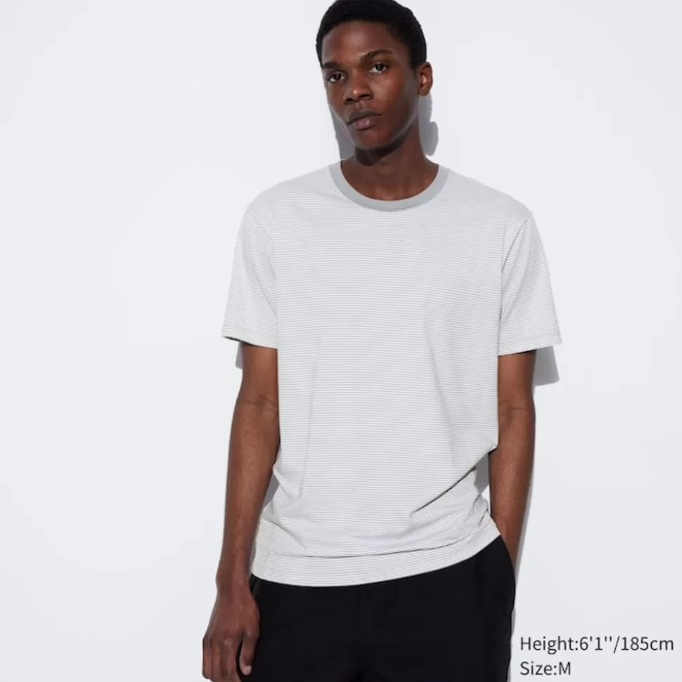 UNIQLO T-Shirts & Oberteile*Gestreiftes Airism Baumwolle T-Shirt
