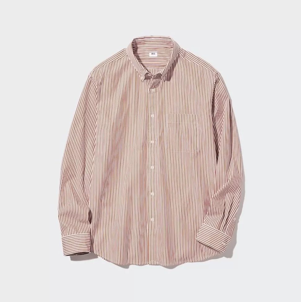 UNIQLO Hemden*Gestreiftes Extra Feine Baumwolle Hemd