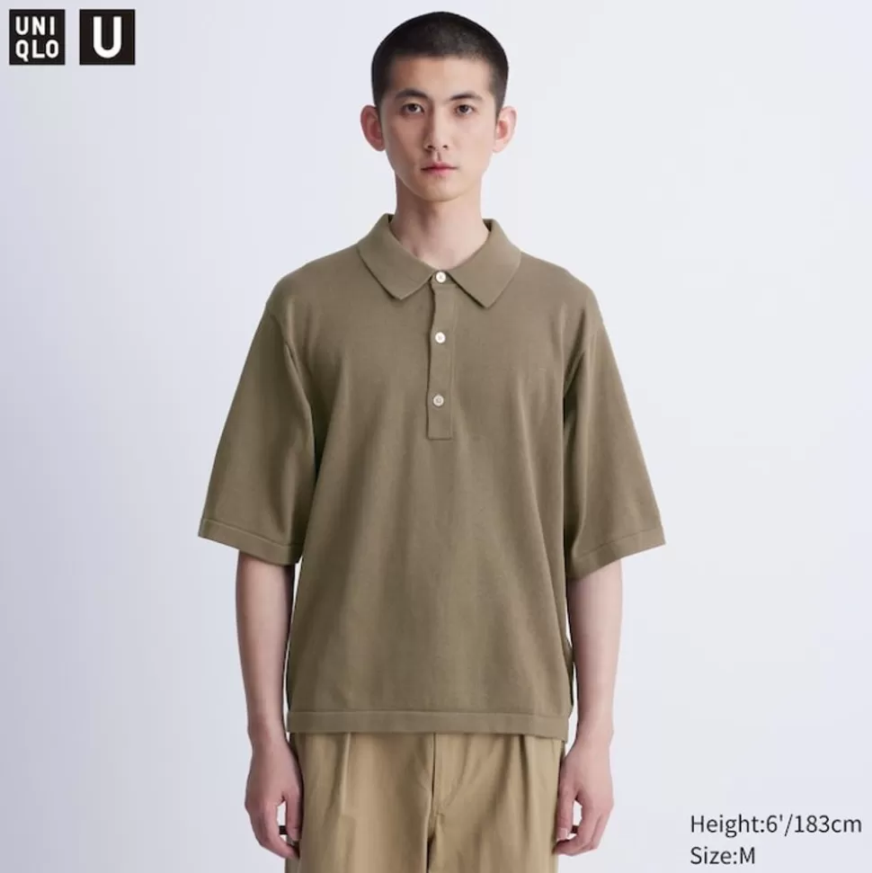 UNIQLO Pullover & Strickjacken*Gestricktes Poloshirt