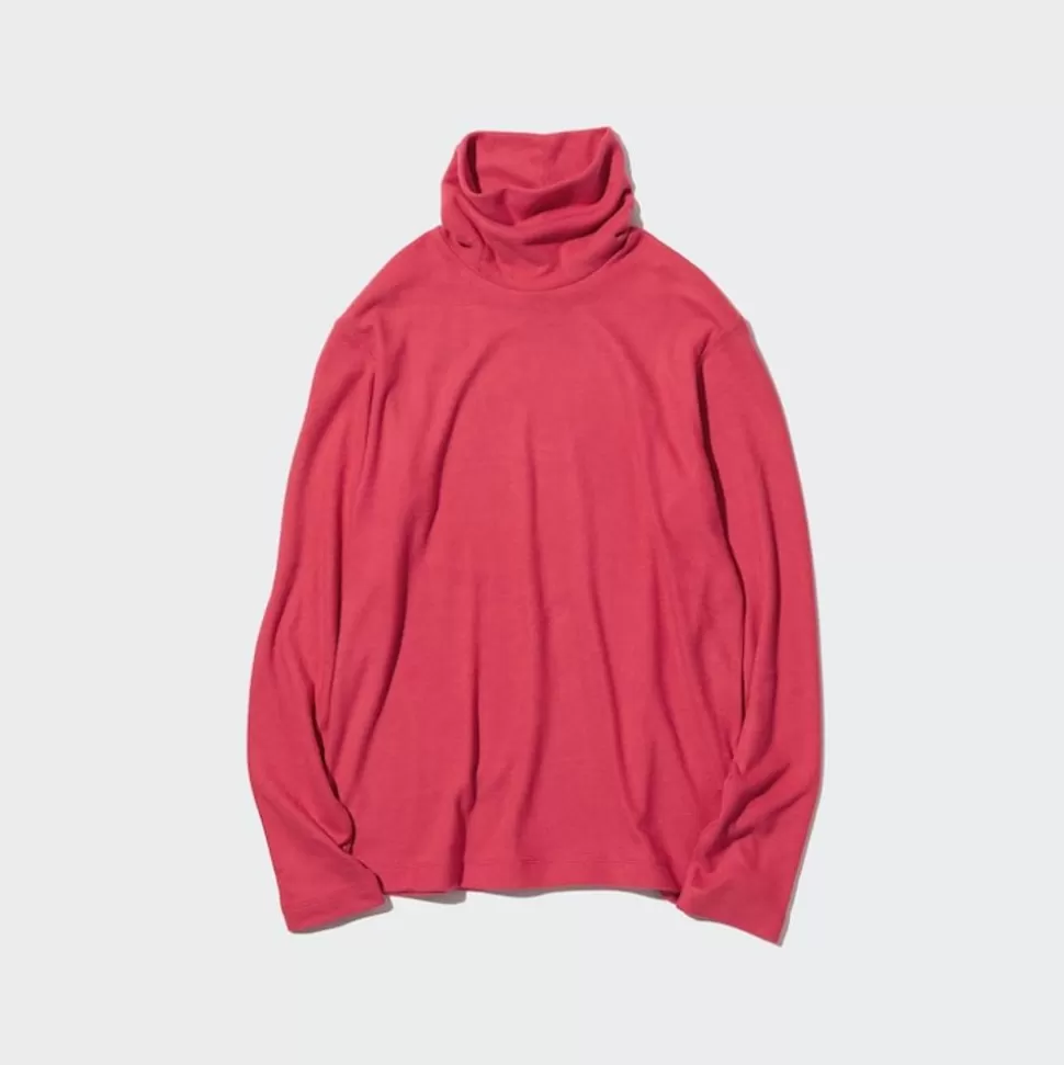 UNIQLO T-Shirts & Oberteile*Heattech Fleece Langarmshirt Mit Rollkragen