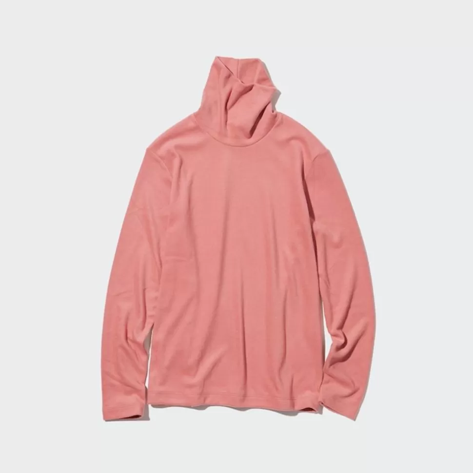 UNIQLO T-Shirts & Oberteile*Heattech Fleece Langarmshirt Mit Rollkragen