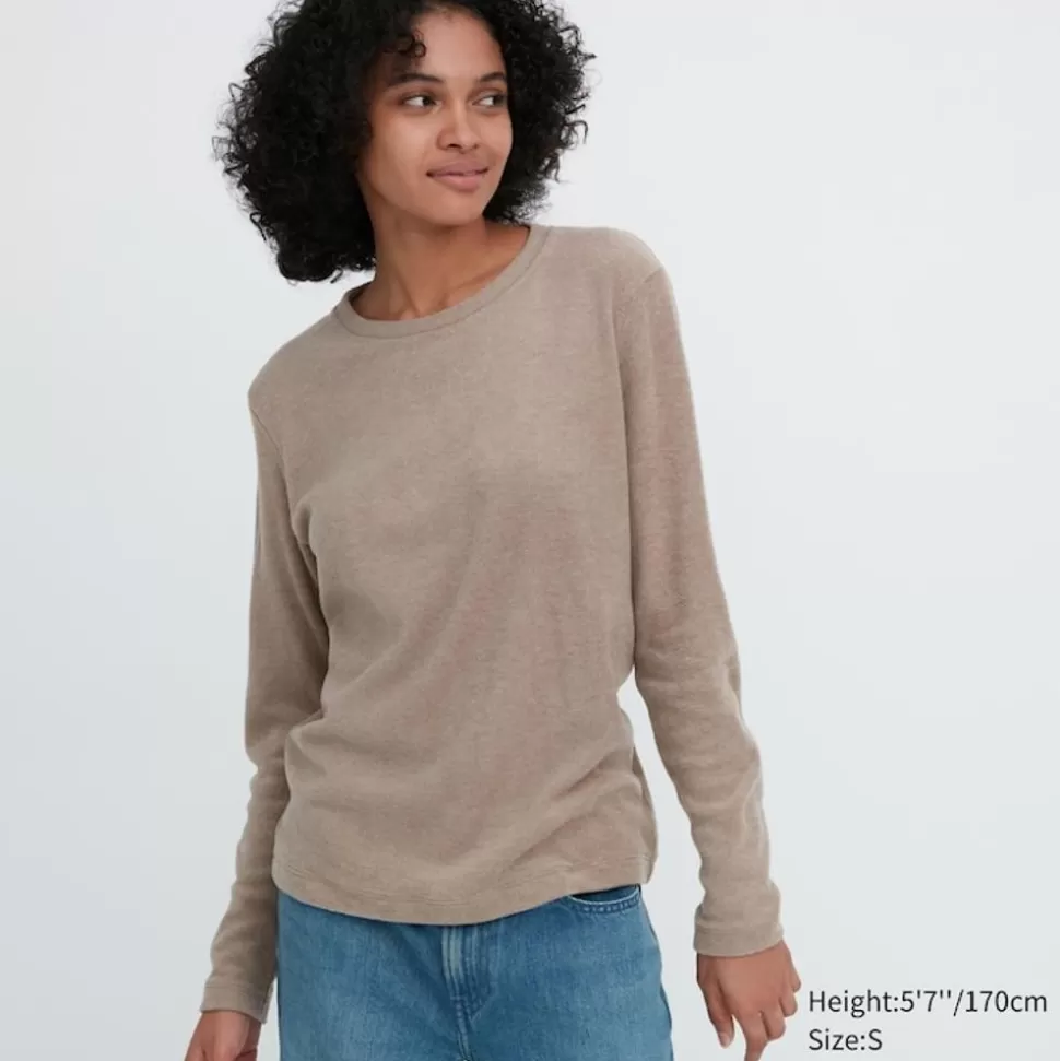 UNIQLO T-Shirts & Oberteile*Heattech Fleece Thermo Langarmshirt