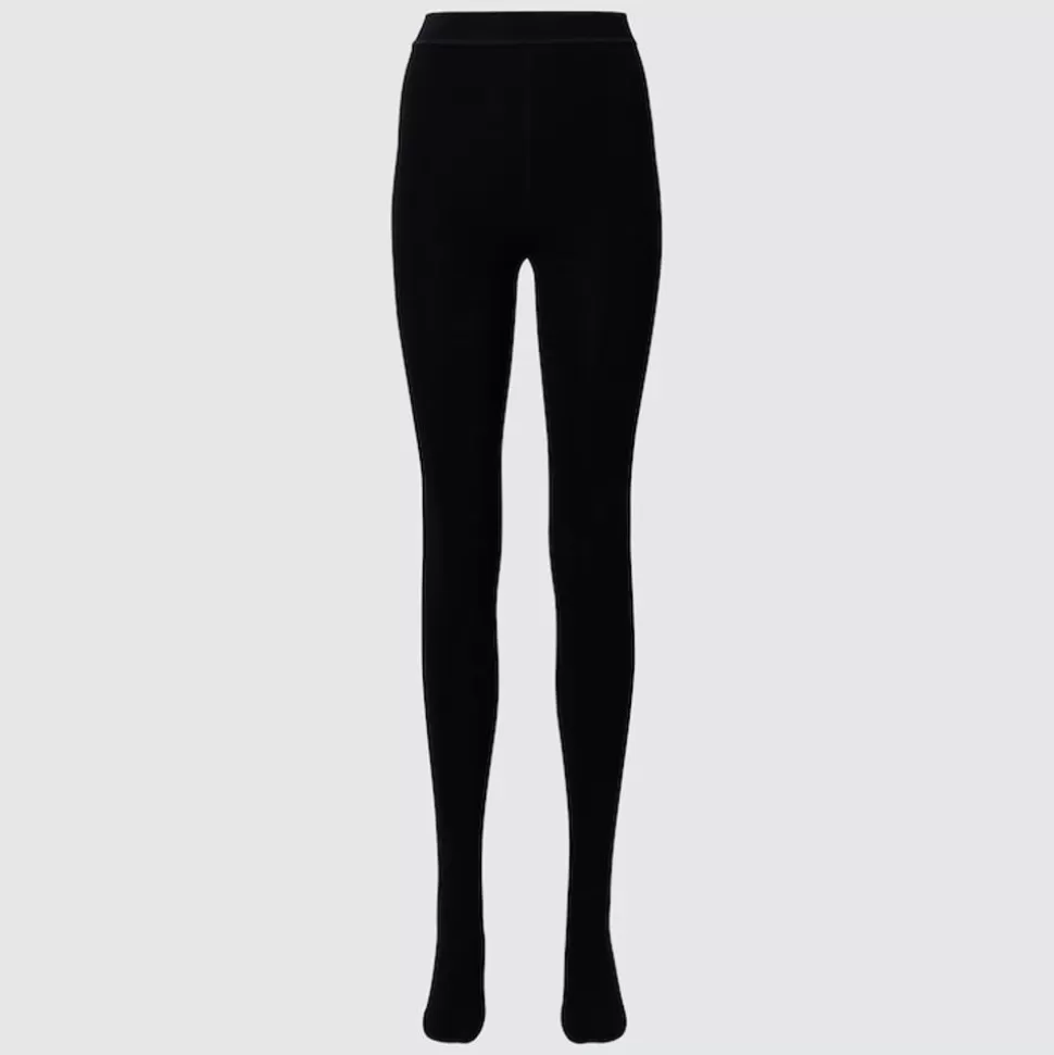 UNIQLO Socken, Strumpfhosen & Leggings*Heattech Gerippte Thermo Strickhose (Maschinenwaschbar)