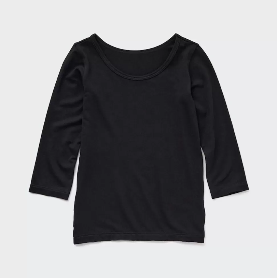 UNIQLO T-Shirts & Oberteile*Heattech Thermo Langarmshirt Mit Weitem Rundhals