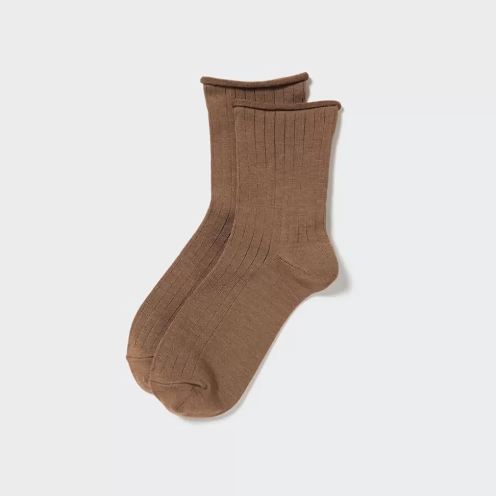 UNIQLO Socken, Strumpfhosen & Leggings*Heattech Thermo Socken Braun