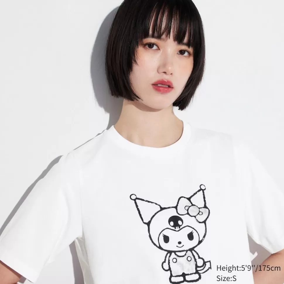 UNIQLO T-Shirts & Oberteile*Hello Kitty 50Th Anniversary Ut Bedrucktes T-Shirt Weis