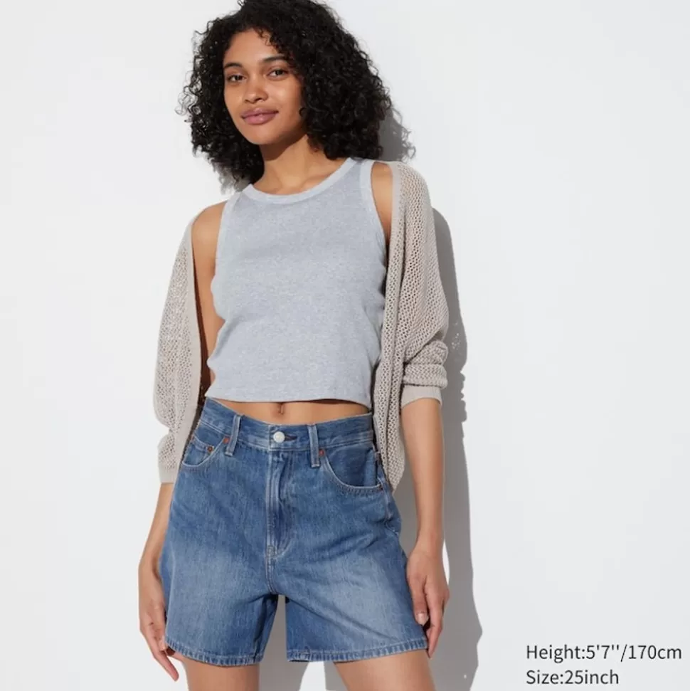 UNIQLO Shorts*High Waisted Baggy Jeansshorts
