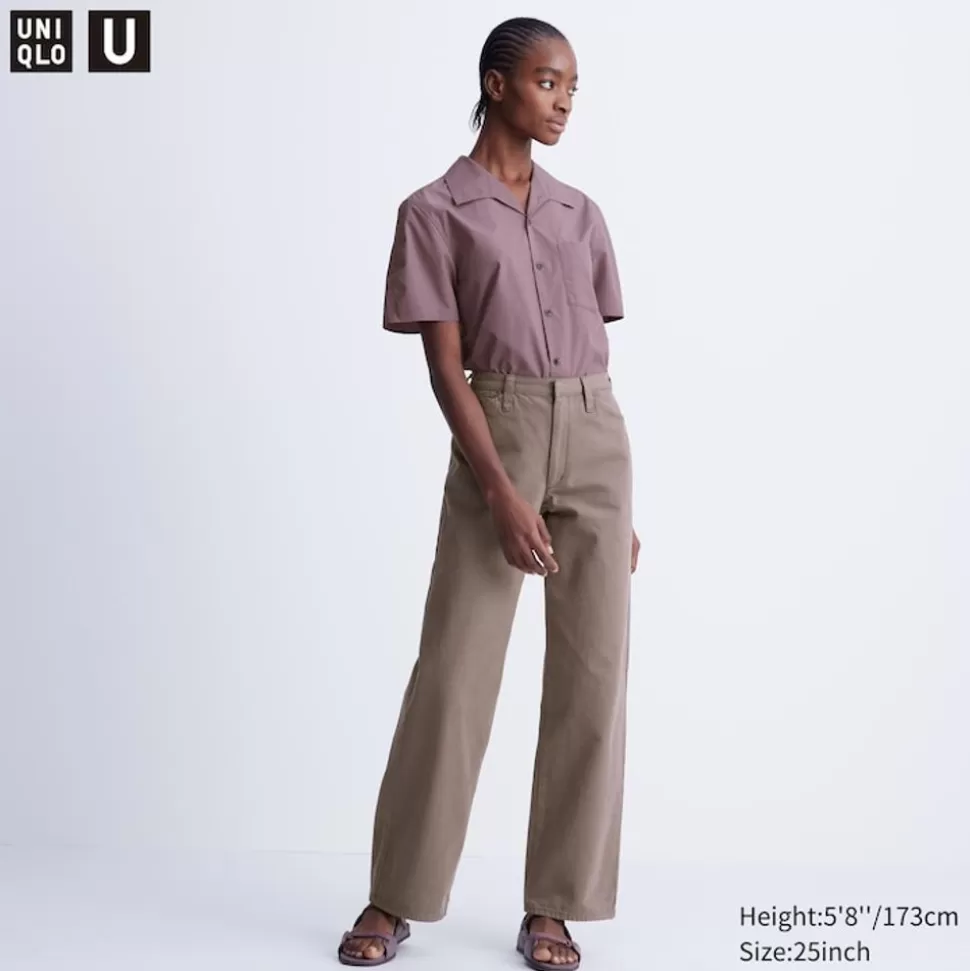 high_waisted_colour_jeans_straight_fit_3.webp UNIQLO Jeans*High Waisted Colour Jeans (Straight Fit)