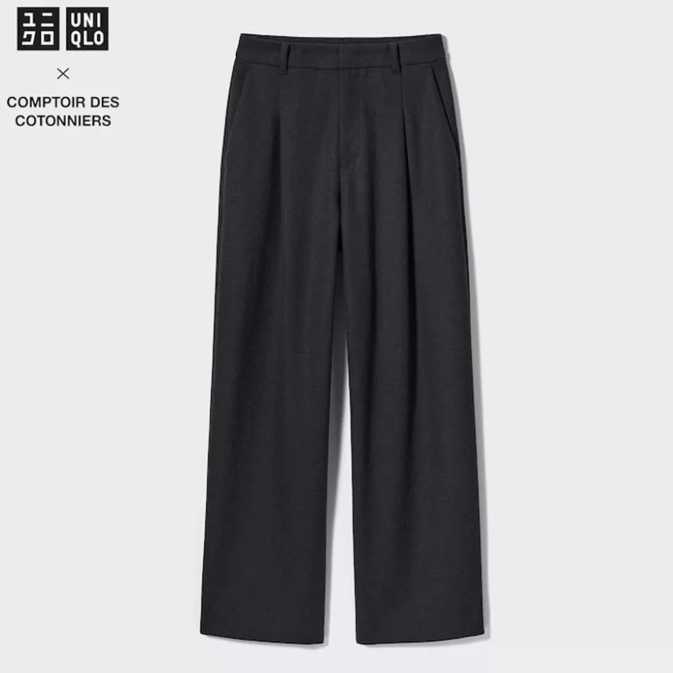 UNIQLO Hosen, Leggings & Jogginghosen*Jersey Bundfaltenhose (Wide Fit, Regular)