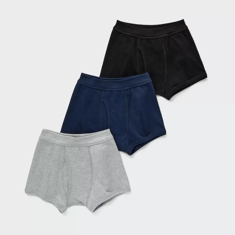 UNIQLO Bhs & Unterwäsche*Jungen Unterhose (3Er-Set) Grau