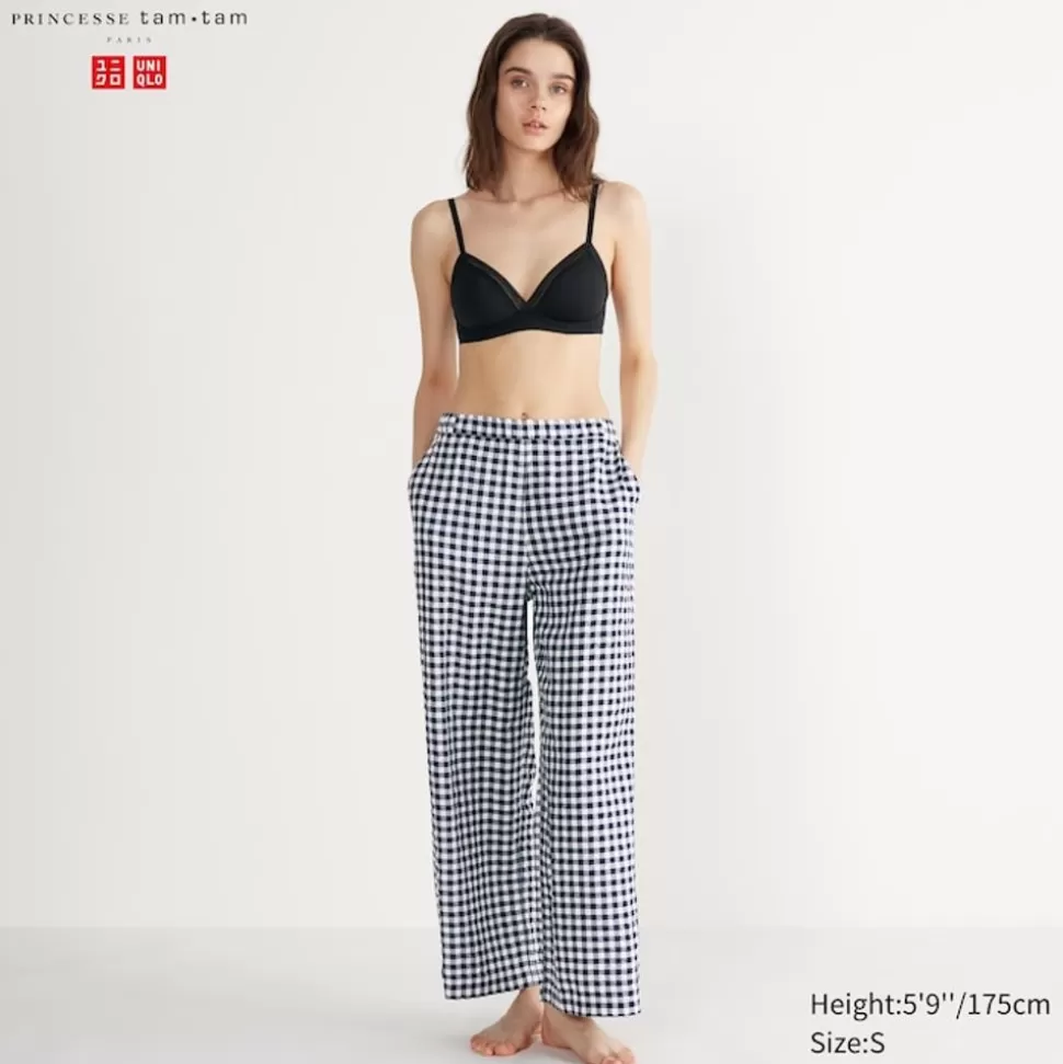 karierte_seersucker_easy_hose_2.webp UNIQLO Loungewear & Pyjamas*Karierte Seersucker Easy Hose