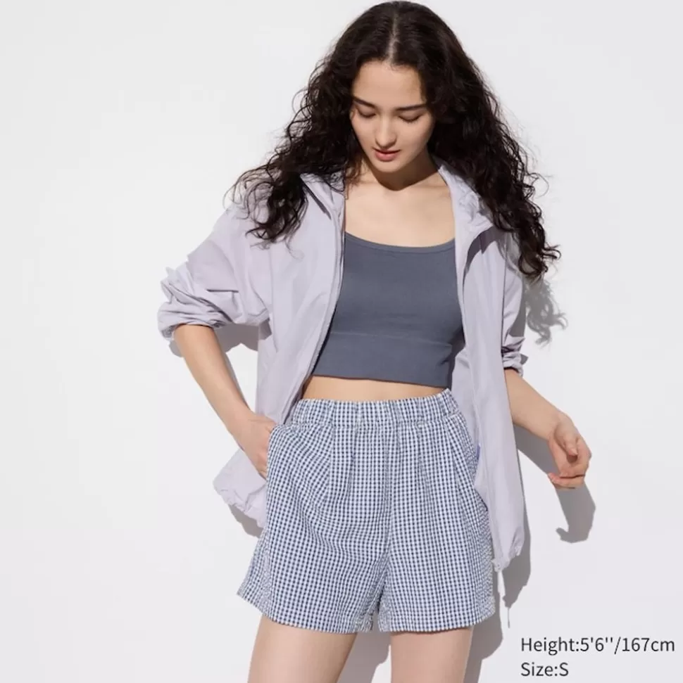 UNIQLO Loungewear & Pyjamas*Karierte Seersucker Easy Shorts