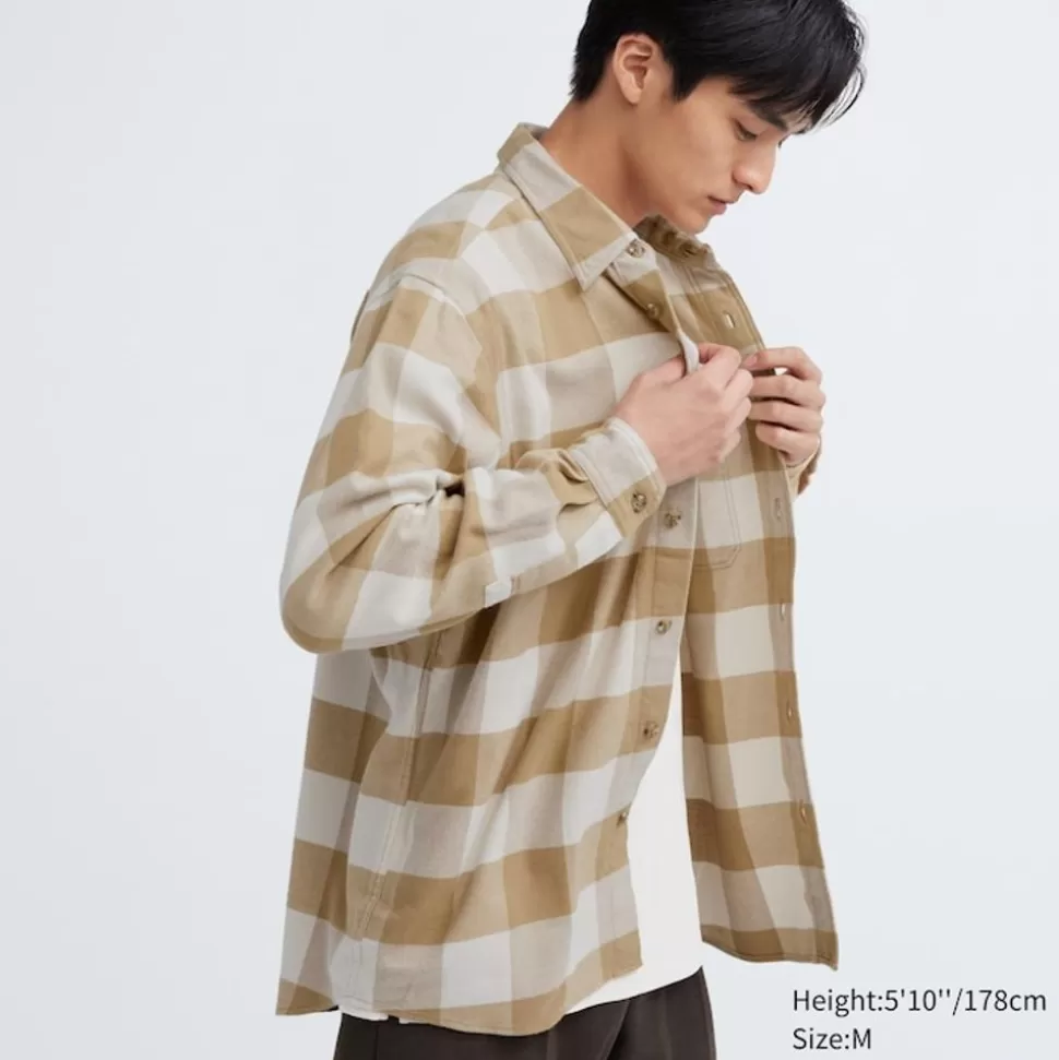 UNIQLO Hemden*Kariertes Flanell Langarm Hemd