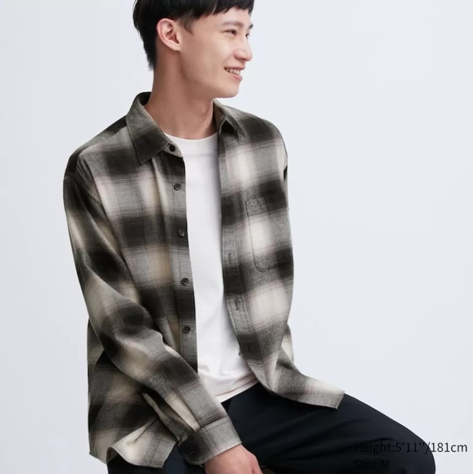 UNIQLO Hemden*Kariertes Flanell Langarm Hemd