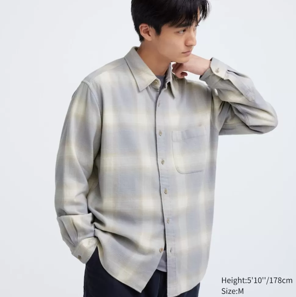 UNIQLO Hemden*Kariertes Flanell Langarm Hemd