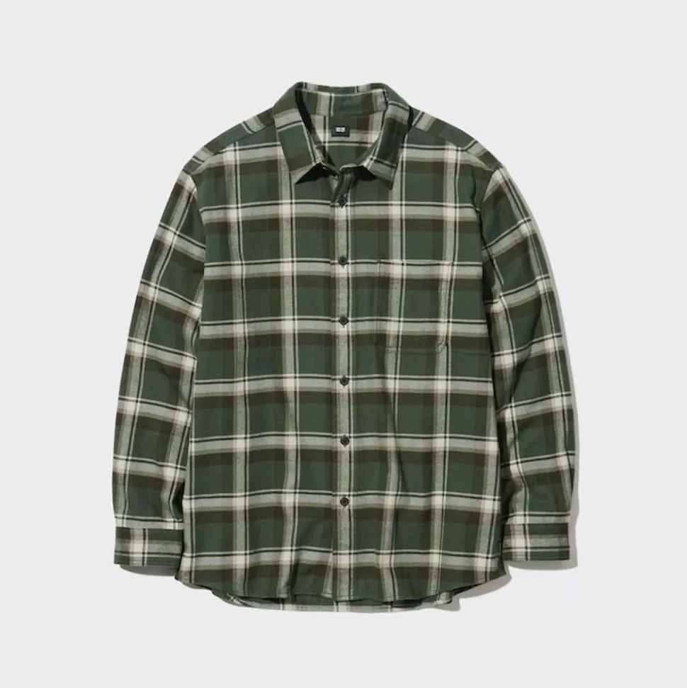 UNIQLO Hemden*Kariertes Flanell Langarm Hemd