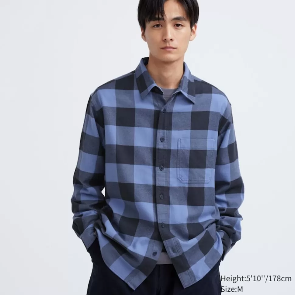 UNIQLO Hemden*Kariertes Flanell Langarm Hemd